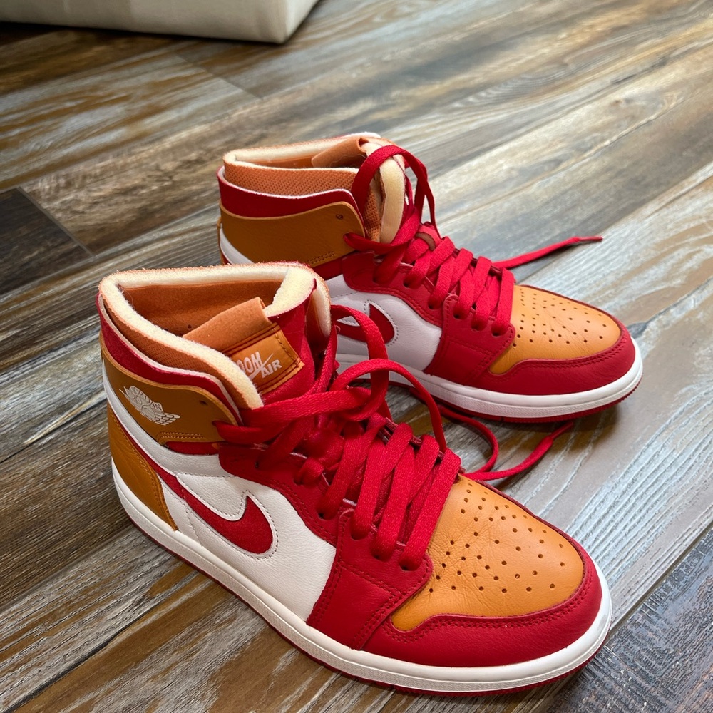 Nike Air Jordan Red and Orange Sneakers